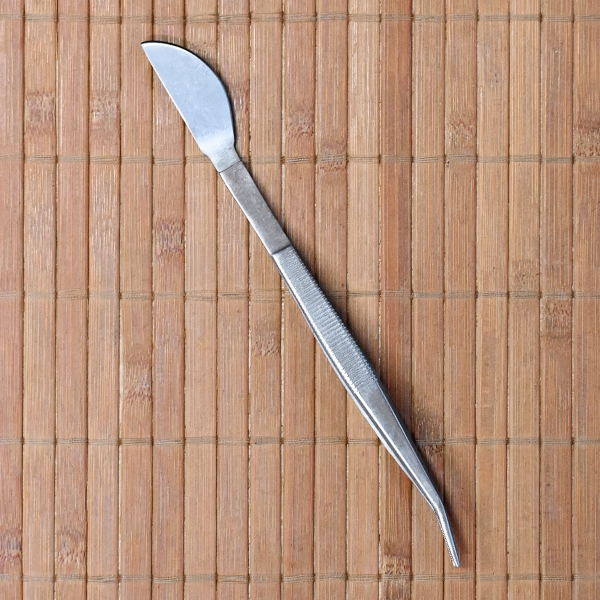 Pinzette mit Spatel, 210 mm, Edelstahl