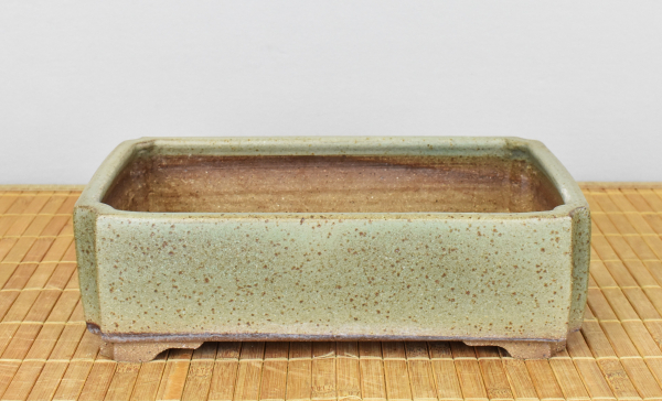 Bonsaischale handgearbeitet rechteckig von Roman Husmann, 24,5x17,5x7,5 cm