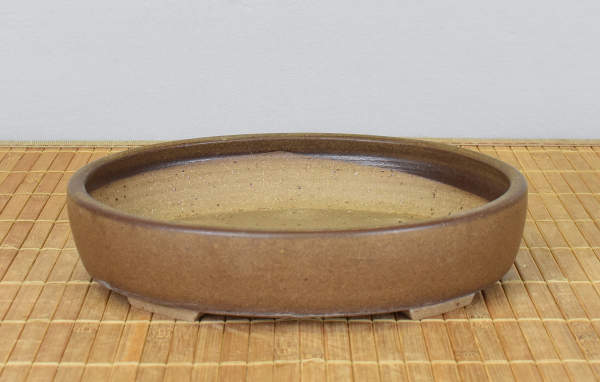 Bonsaischale handgearbeitet oval von Roman Husmann, 22,5x18x5,5 cm