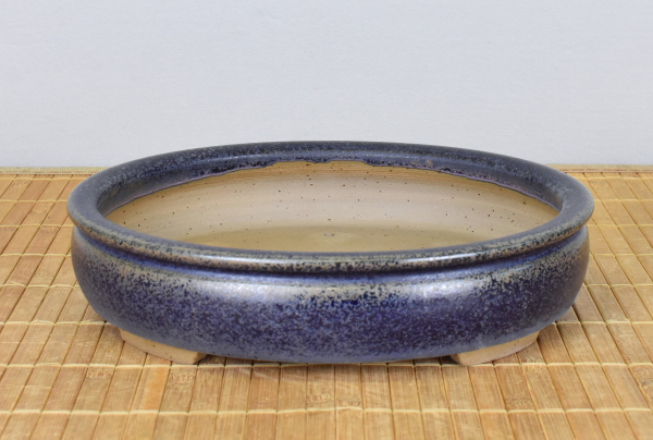 Bonsaischale handgearbeitet oval von Roman Husmann, 23,5x20x6,5 cm