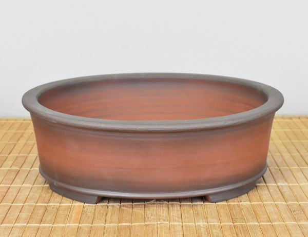 Bonsaischale handgearbeitet oval von Roman Husmann, 26,5x24x8,5 cm