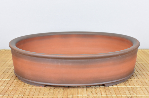Bonsaischale handgearbeitet oval von Roman Husmann, 37,5x31x9,5 cm