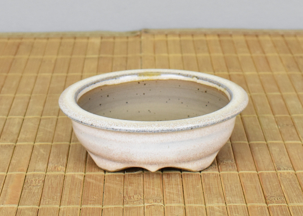 Bonsaischale handgearbeitet rund von Roman Husmann, 11,5x4 cm