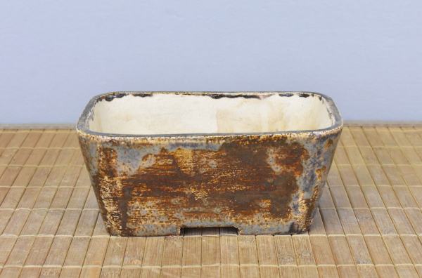 Bonsaischale handgearbeitet rechteckig von Walter Venne, 16,5x12x7 cm