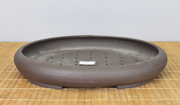 Bonsaischale handgearbeitet oval von Walter Venne, 35,5x29,5x5,5 cm