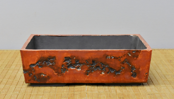 Bonsaischale handgearbeitet rechteckig von Steve Kolb, 25x19x7,5 cm