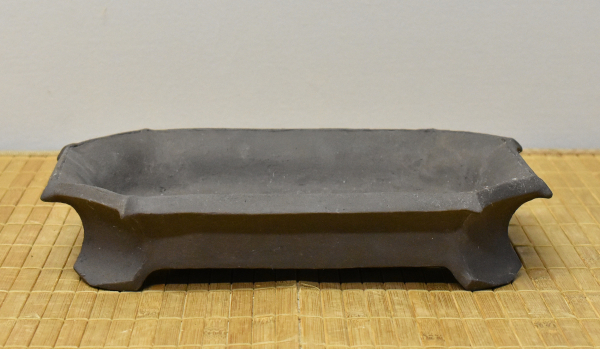 Bonsaischale handgearbeitet rechteckig von Steve Kolb, 26x21x5 cm