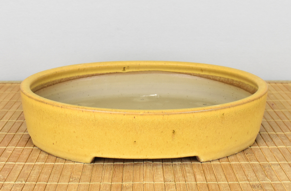 Bonsaischale handgearbeitet oval von Roman Husmann, 32,5x26,5x7 cm