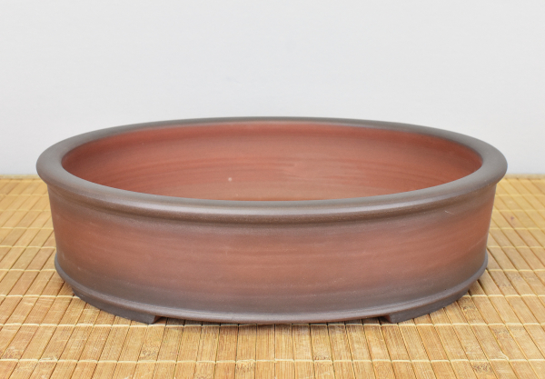 Bonsaischale handgearbeitet oval von Roman Husmann, 23,5x29x9 cm