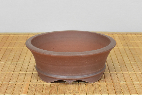 Bonsaischale handgearbeitet rund von Roman Husmann, 15,5x6 cm