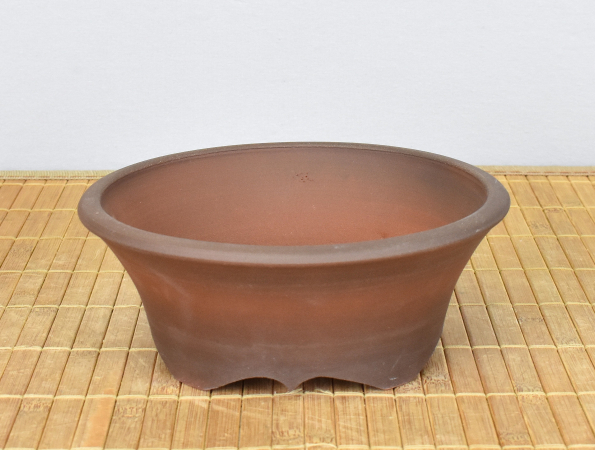 Bonsaischale handgearbeitet rund von Roman Husmann, 16,5x6,5 cm